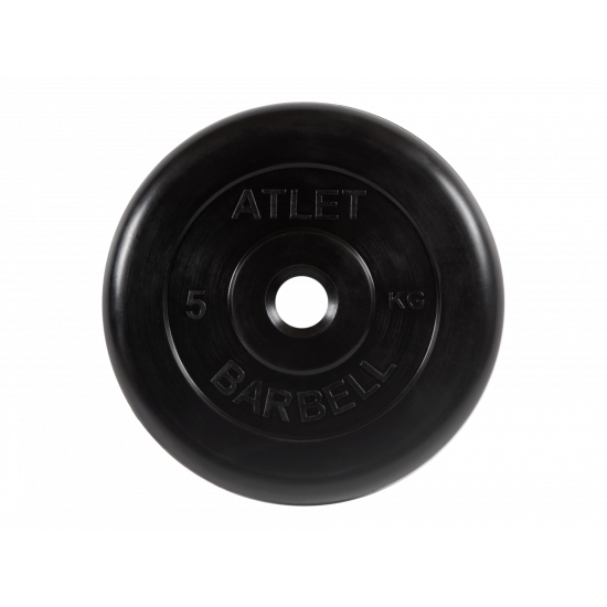 Диск обрезиненный Atlet, 5 кг