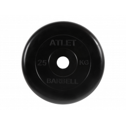 Диск обрезиненный Atlet, 25 кг