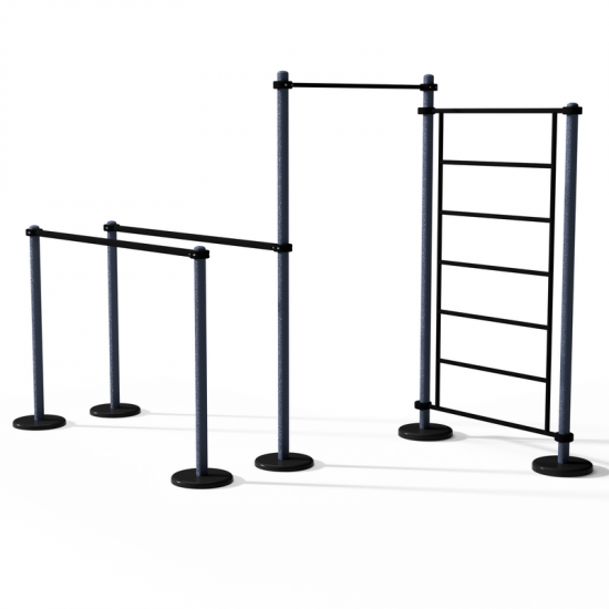 Шведская стенка, турник и брусья / Combined Wall, Pull and Parallel Bars