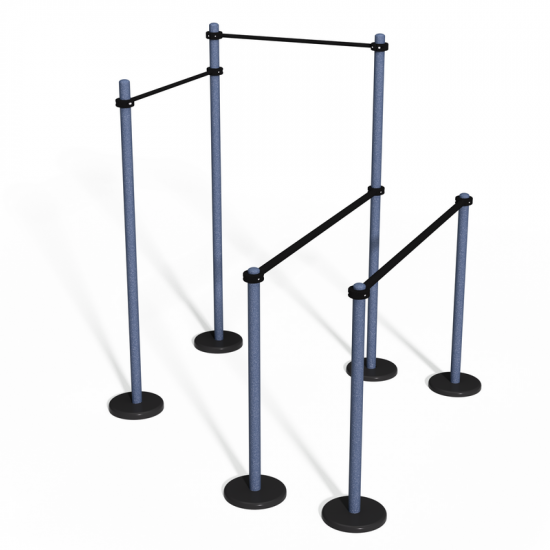 Двухуровневый турник и брусья / Uneven Pull Up and Parallel Bars